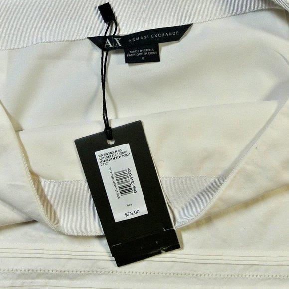 Armani Exchange Pintucked Mini Skirt, NWT Vintage - Picture 7 of 7